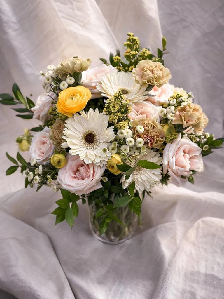 Studio bouquet composition