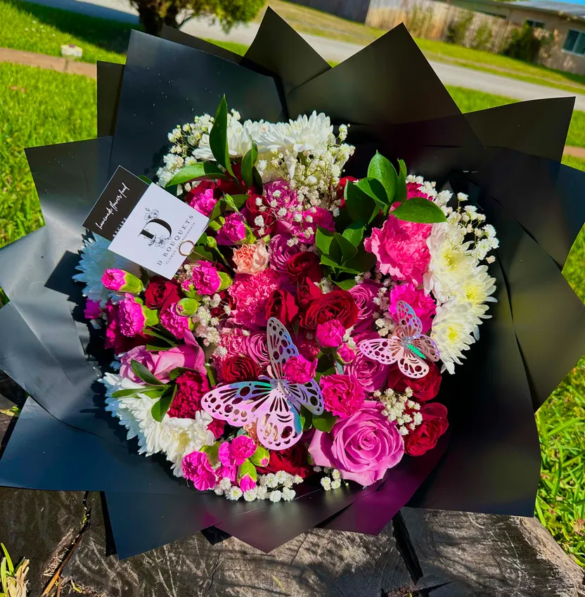 Studio bouquet composition